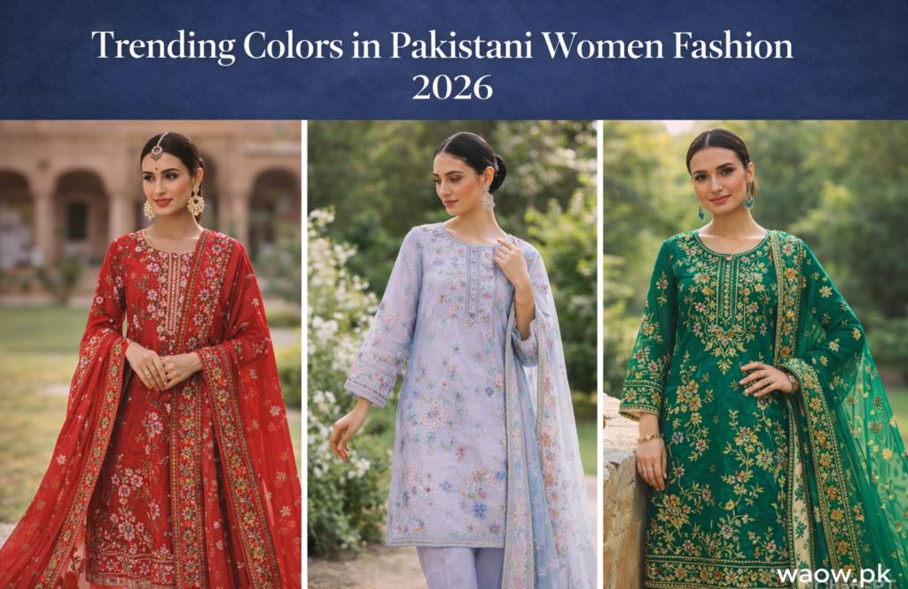 Trending Colors in Pakistani Women Fashion 2026