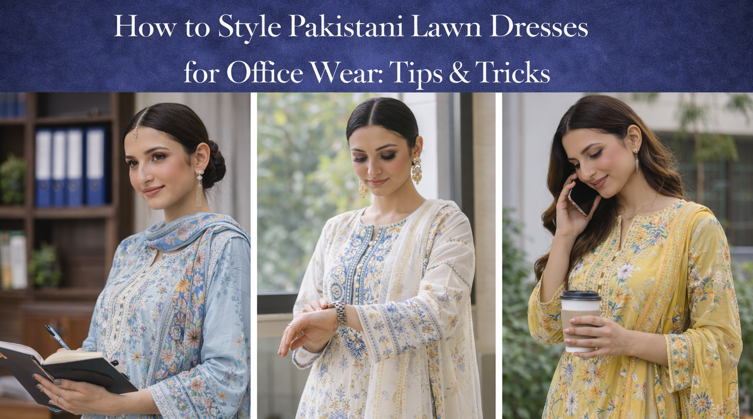 How to Style Pakistani Lawn Dresses for Office Wear: Tips & Tricks
