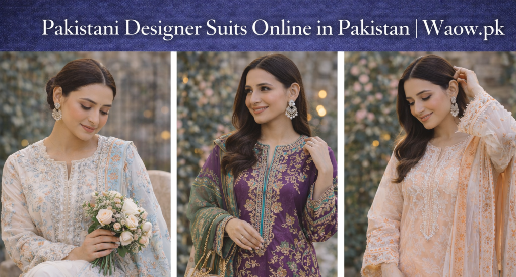 Pakistani Designer Suits Online in Pakistan | Waow.pk