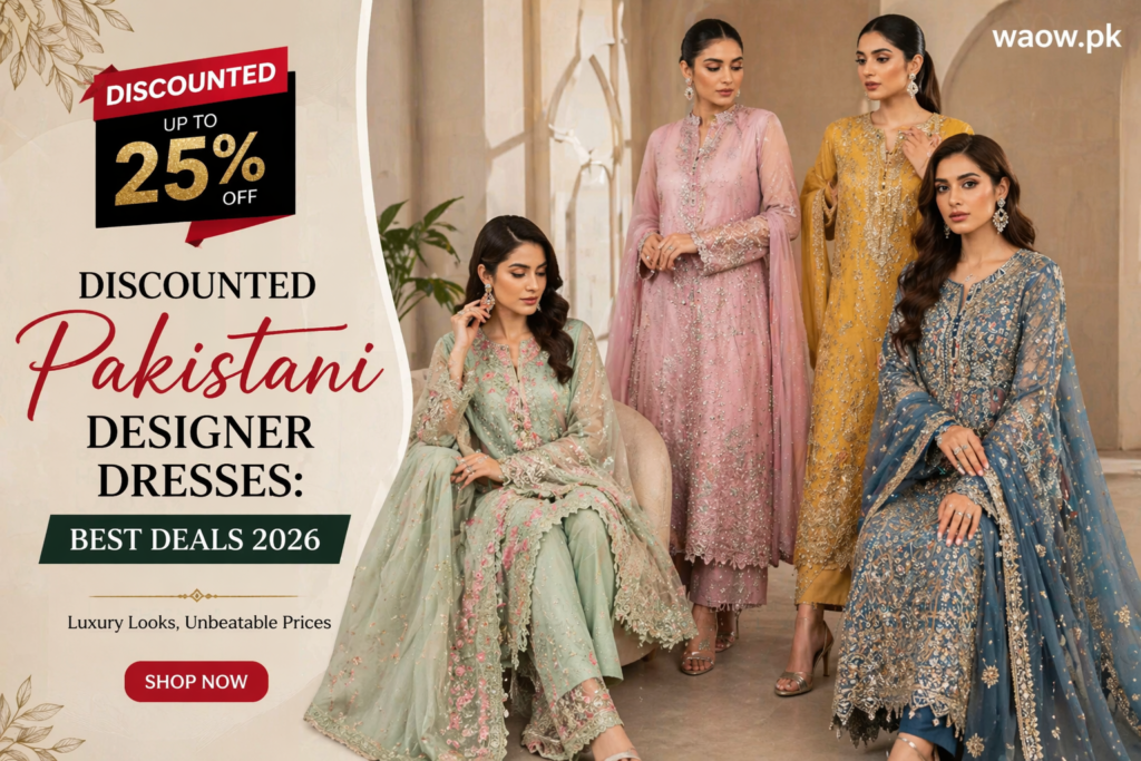 Discounted Pakistani Designer Dresses: Best Deals 2026