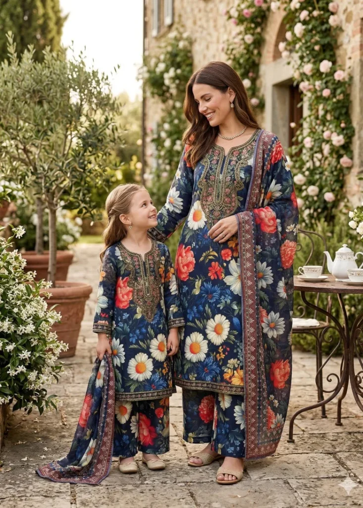 Mother-Daughter Matching Eid Outfits Pakistan 2026 | Look Waow Together